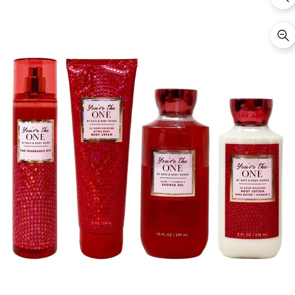 Bath & Body Works 4PCS Bundle of You're The One‎ Womens Feminine Romantic Casual